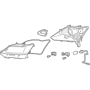 Lexus 81150-30G81 Headlamp Assembly, Left