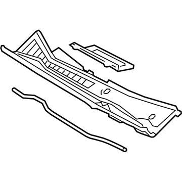 Lexus 55708-78020 LOUVER Sub-Assembly, COWL