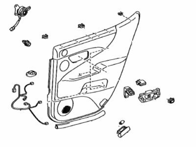 Lexus 67640-5A520-E9 Panel Assembly, Rear Door