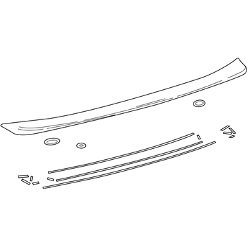 Lexus 76085-30100 Spoiler Sub-Assy, Rear