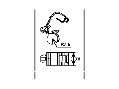 Lexus 85371-0E020 Clamp, Washer Hose