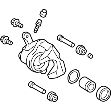 Lexus 47850-0E090 Rear Driver Disc Brake Cylinder Assembly