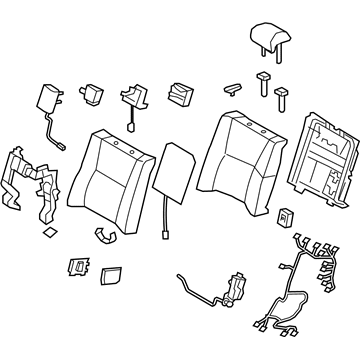 Lexus 71490-50K30-F4 Back Assembly, Rear Seat