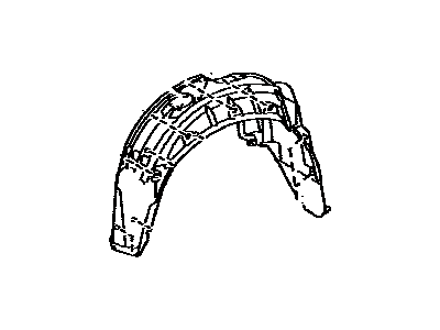 Lexus 65638-30140 Liner, Rear Wheel Housing