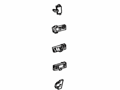 Lexus 75493-50020 Retainer, Outside Moulding, NO.4