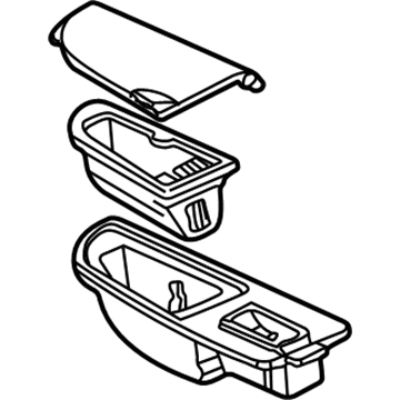 Lexus 74140-50030 Receptacle Assy, Rear Ash, LH