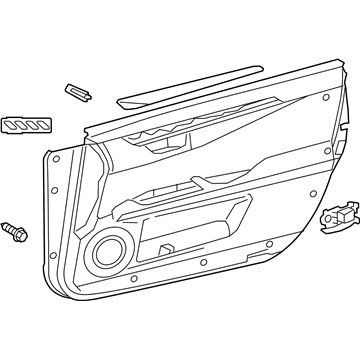 Lexus 67620-33E40-C6 Panel Assembly, Front Door