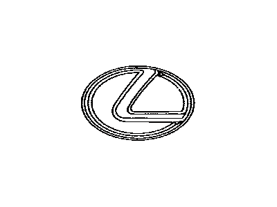 Lexus 75441-0E010 Back Door Emblem, No.1