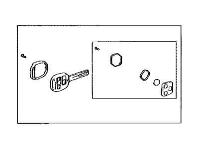 Lexus 89070-50D01 Door Control Transmitter (Cut Key)