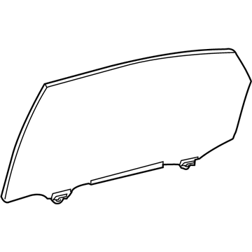 Lexus 68103-48240 Glass Sub-Assembly, Rear Door