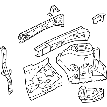 Lexus 53702-33140 Apron Sub-Assembly, Front Fender