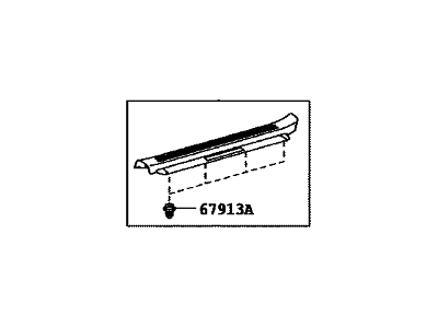 Lexus 67914-50150-C0 Plate, Front Door Scuff