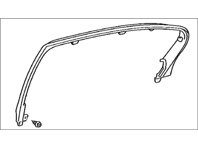 Lexus 67674-30150 GARNISH, Rear Door Frame