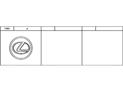 Lexus 42603-50381 Ornament Sub-Assembly, W