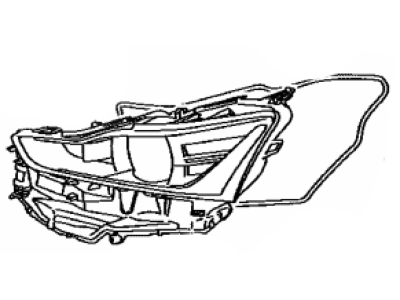 Lexus 81171-53850 Lens, HEADLAMP, LH