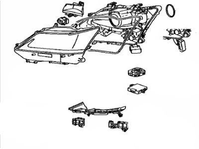 Lexus 81185-30L51 Headlamp Unit With Gas