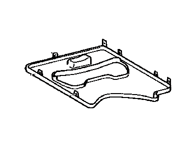 Lexus 79347-60080-B0 Carpet, NO.2 Seat Cushion Under, LH