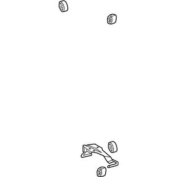 Lexus 17509-38050 Bracket Sub-Assembly, Exhaust Pipe