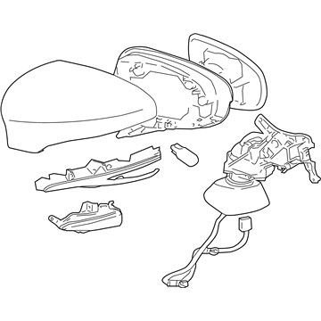 Lexus 87940-30G10 Mirror Assembly, Outer Rear