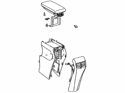 Lexus 58901-75021-C2 Box Sub-Assembly, Console