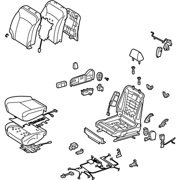 Lexus 71100-53V41-C0 Seat Assy, Front RH