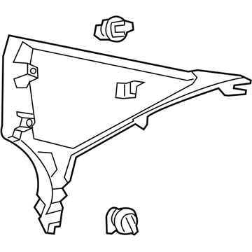 Lexus 62480-33201-B3 GARNISH Assembly, Roof Side