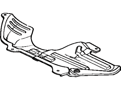 Lexus 51410-76020 Engine Under Cover Assembly, No.1