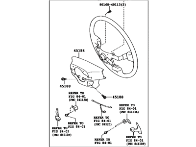 Lexus 45100-53351-C1 Steering Wheel Assembly