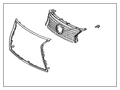 Lexus 53100-50500 Grille Assembly, Radiator