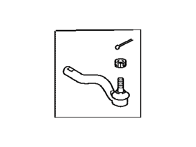 Lexus 45047-69146 End Set, Tie Rod, No