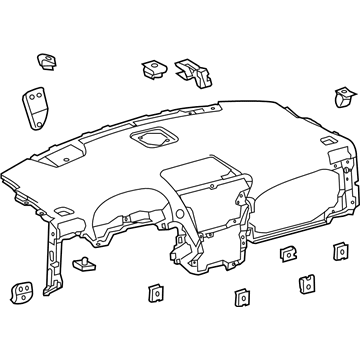 Lexus 55401-0E080-E0 Pad Sub-Assembly, Instrument