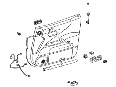 Lexus 67610-50N10-03 Panel Assembly, Front Door