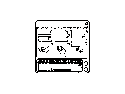 Lexus 89616-48130 Label, Push Start Information