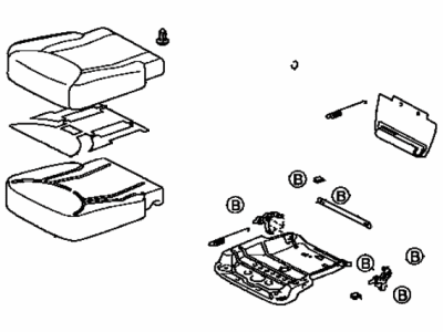 Lexus 71420-50890-C7 Cushion Assy, Front Seat, LH (For Separate Type)