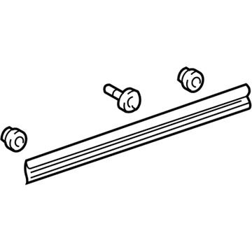 Lexus 75734-50040 Moulding, Front Door, Outside Upper Rear LH