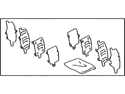 Lexus 04946-78020 SHIM Kit, Anti SQUEAL