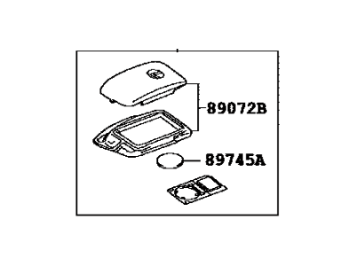 Lexus 89904-30K20 Electrical Key Transmitter Sub-Assembly