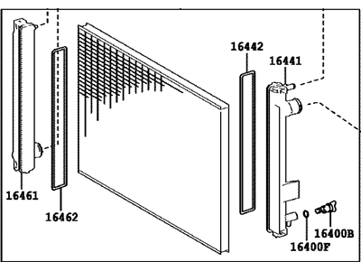 Lexus 16400-36080 Radiator Assembly