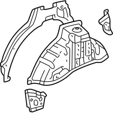 Lexus 61603-48901 Panel Sub-Assy, Quarter Wheel House, RH