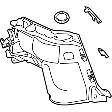 Lexus 64740-76020-C2 Panel Assembly, Deck Trim