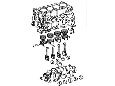 Lexus 11400-36110 Block Assy, Short