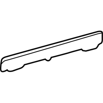 Lexus 75743-60030 Moulding, Rear Door Outside, Upper Rear RH