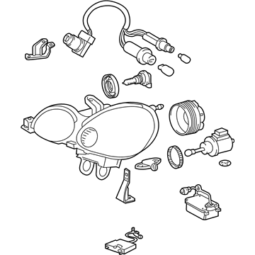 Lexus 81150-3A472 Headlamp Assembly, Left