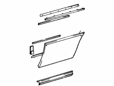 Lexus 75075-32010-03 Moulding Sub-Assy, Rear Door, Outside RH