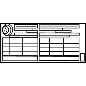 Lexus 42661-11060 Label, Tire Pressure