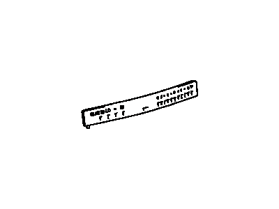 Lexus 81942-60160 Sheet, Heater Control Name, NO.1