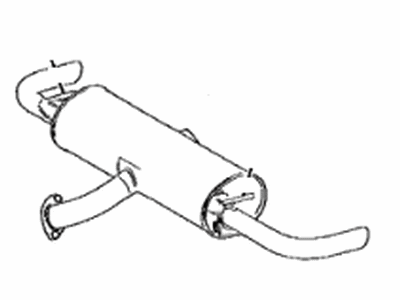 Lexus 17440-31220 Exhaust Tail Pipe Assembly, No.2