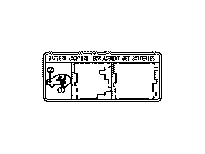 Lexus G9275-48020 Label, Battery Caution, No.1