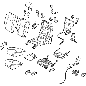 Lexus 71400-48870-B6 Seat Assy, Rear LH