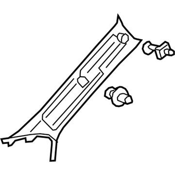 Lexus 62210-06250-A0 GARNISH Assembly, Front Pillar